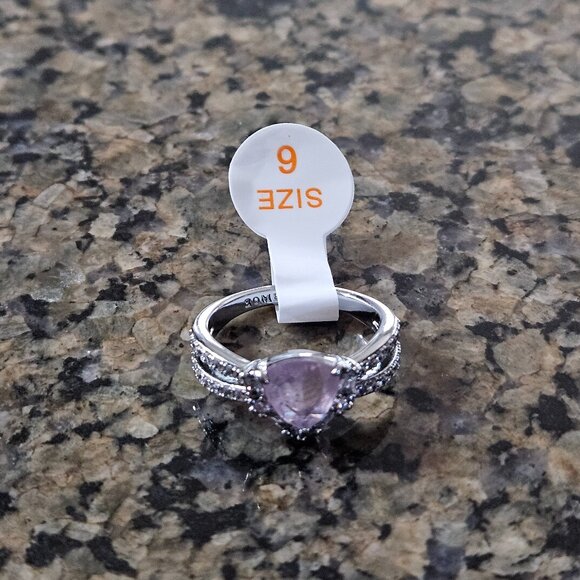 Bomb Party RBP5533 "Queen of Elegance" Purple Kunzite Fused with Quartz Sz 6 - Picture 2 of 5